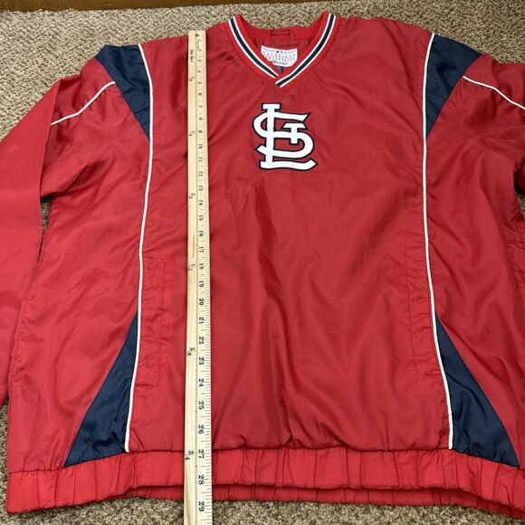 Vintage 90s St.Louis Cardinals Windbreaker Pullover Mens Size L MLB Carl Banks - Picture 10 of 13